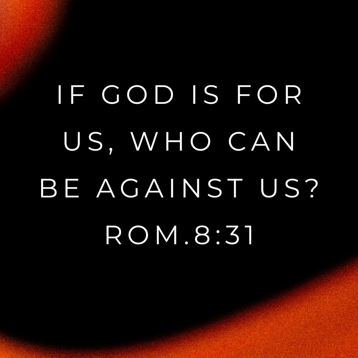 ChristCommittee's tweet image. If God is for us, who can be against us?

(Rom.8:31)