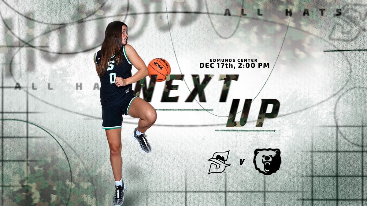 StetsonWBB's tweet photo. We will see you back at home Sunday, December 17th for our Hometown Heroes game!

#GoHats🎩 | @StetsonHatters https://t.co/OqSEi8TN33