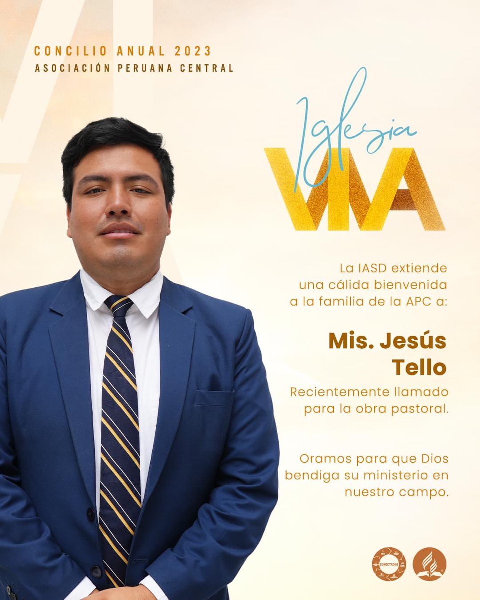 adventistasAPC's tweet photo. 🔴#Llamado 📯📷| El Concilio Anual de la APC tiene el agrado de anunciar los siguientes llamados a la obra pastoral: Mis. Jesús Inciso, Mis. Ángel Espinoza, Mis. Jesús Tello y Mis. Gerson Arias. 🙏🏼

Nos unimos en oración por su liderazgo y ministerio en el campo misionero. 🙏🏼 https://t.co/uItiDyWLIH