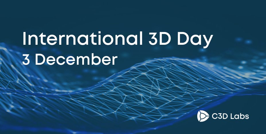 Happy 3D Day!🎉 Do you know that the International 3D Day is celebrated on the 3rd of December? We would like to congratulate everyone who is involved in the exciting world of three-dimensional technologies! #international3dday