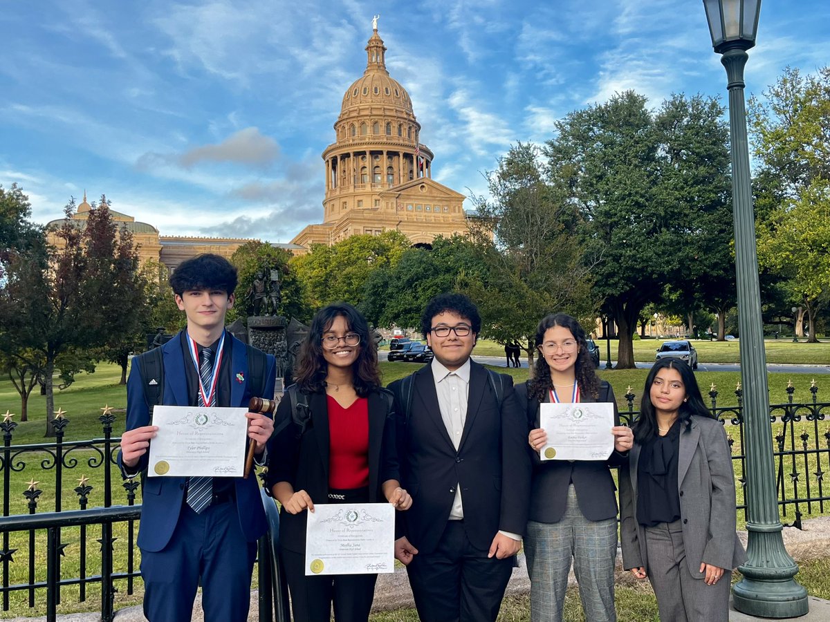 We had a blast at the 12th Annual Capitol Congressional Meet in Austin!! Congratulations to Tyler Phillips and Emma Parker for breaking to finals and Tyler placing 7th in Senate.