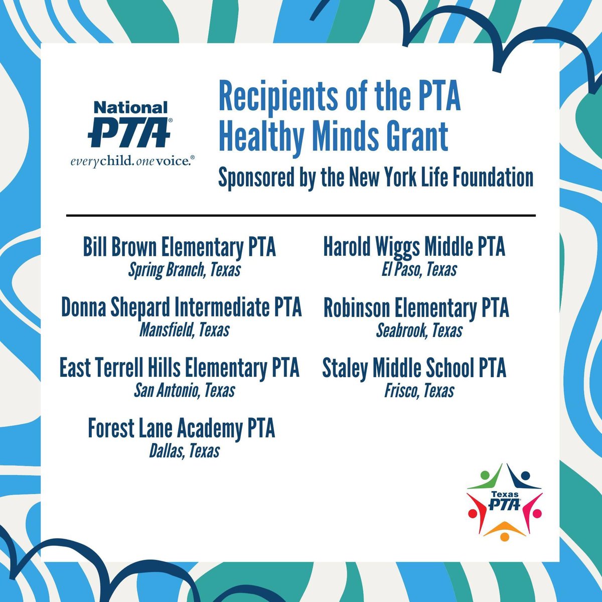 Huge shout out to our PTA for being awarded the Healthy Minds Grant! 
Keep leading the CHARGE <a href="/mansfieldisd/">Mansfield ISD</a> <a href="/FoundationMISD/">MISD Ed Foundation</a>