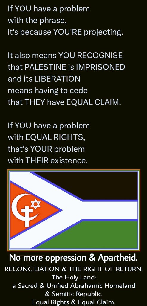 Rox19901's tweet image. Likud also uses the From the River chant in its charter.

Free Palestine and Israel from Racists: One Unified State for all who can and want to get along. 
The ethno exclusivists on both sides can both bugger off.

link is a response to this data u shared