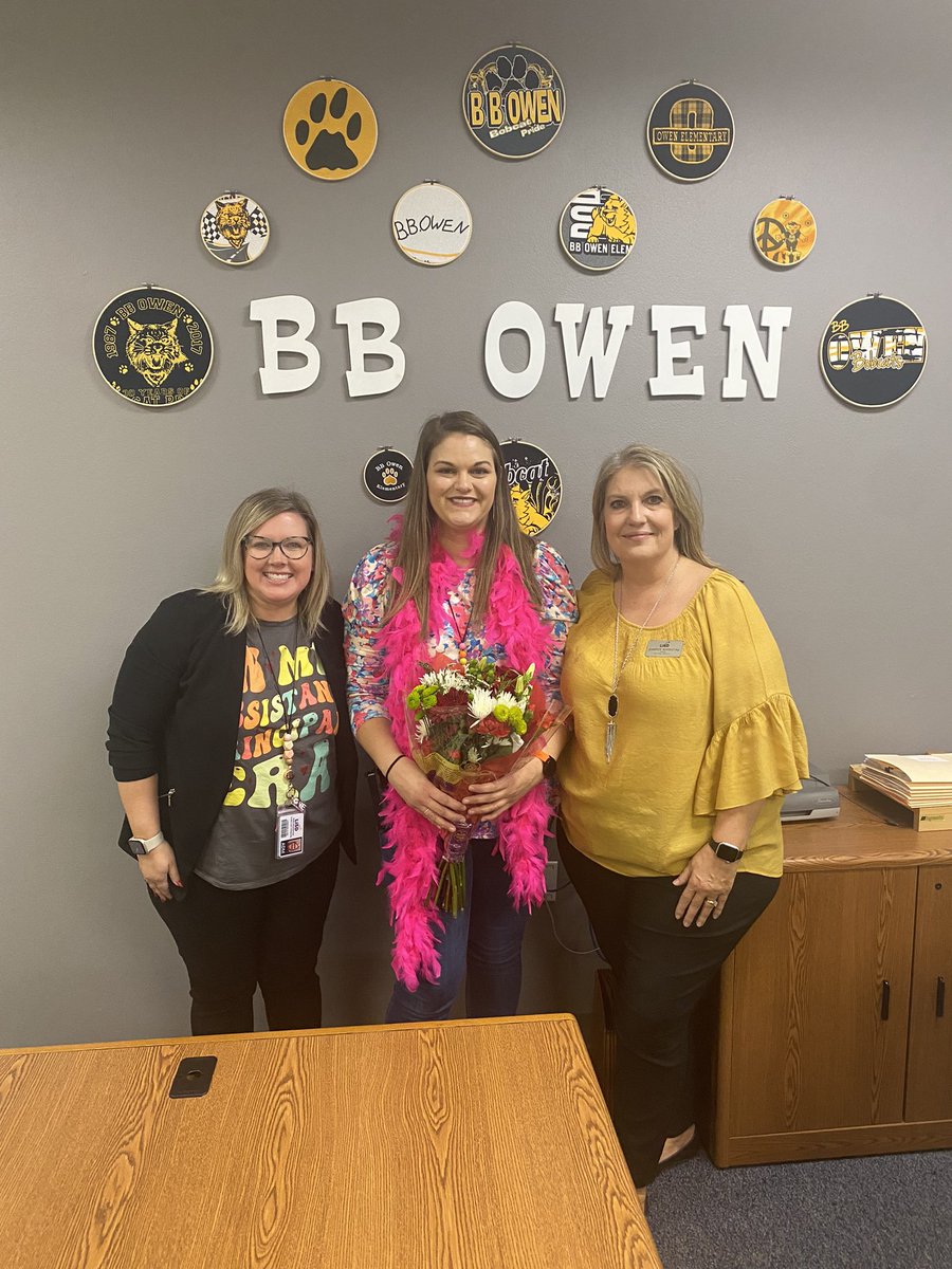 Announcing BB Owen’s Teacher of the year: Coby Pait! So well deserved. We are proud of you! @cobypait1216 @LewisvilleISD