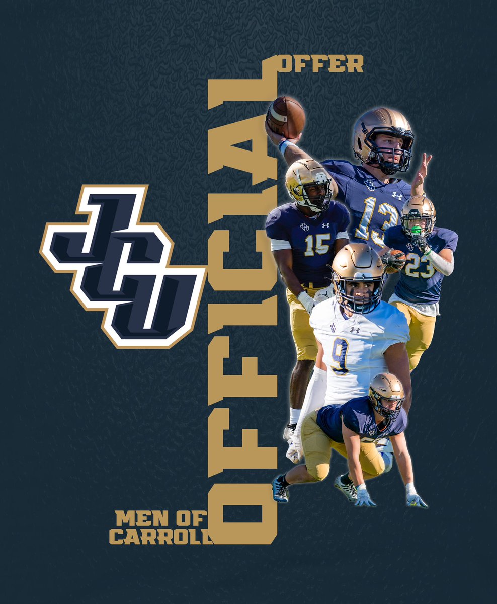 alex_walton62's tweet photo. After several amazing discussions with @rex_rover, I am grateful to have received an offer from @JCUFootball! @ZHilbs @jpmorris52 @bingham_darryl @DaBossHog_ https://t.co/G8JHXXtvXK