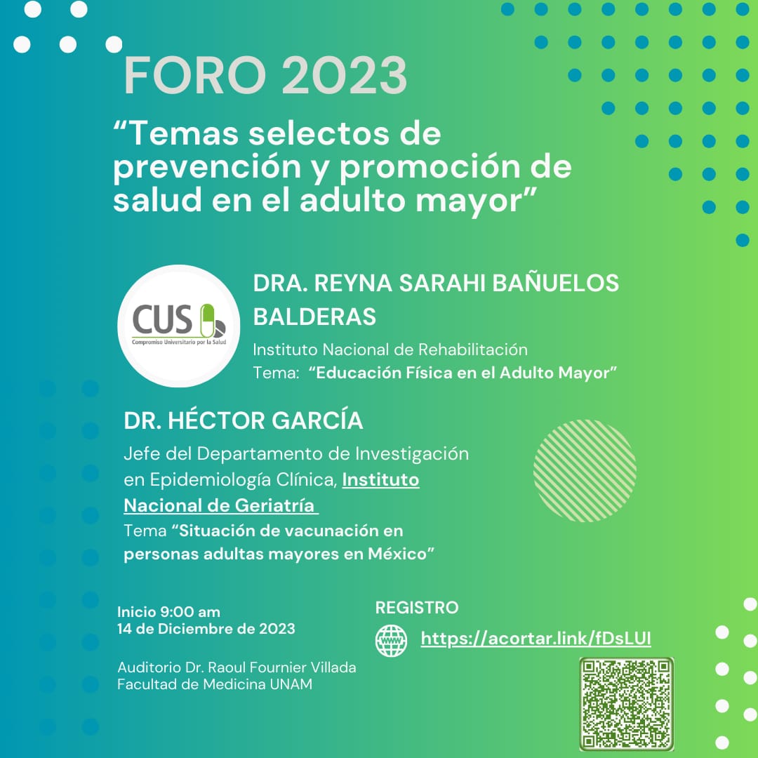 MovimientoCUS's tweet photo. Les hacemos una cordial invitación a el foro que tendremos este 14 de diciembre en el cual se abordaran temas sobre el #AdultoMayor, los esperamos!

#todossomoscus #cusméxico #diciembre https://t.co/D1kqCzvYZw