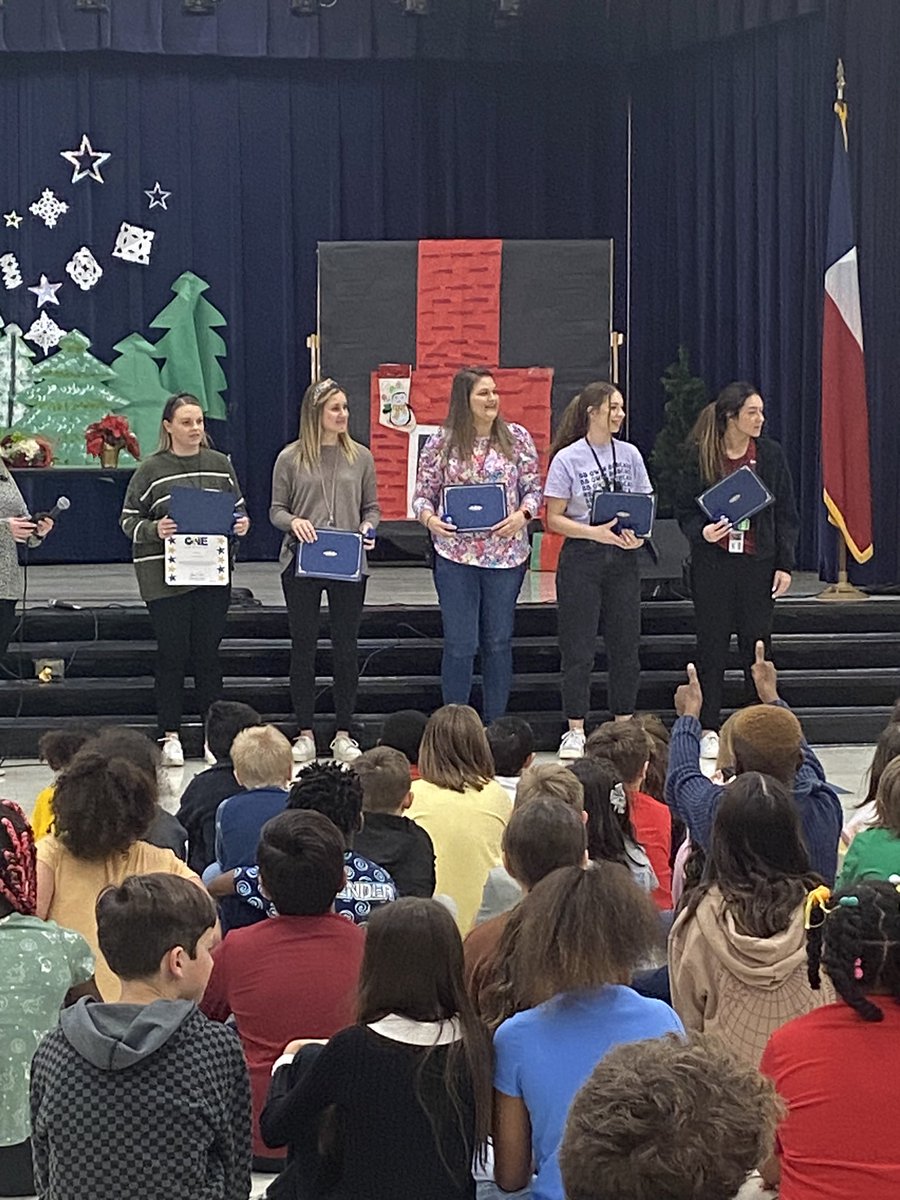 These 5 teachers do amazing things every day! They were recognized at our Awards Assembly today! We are proud of you! @LewisvilleISD