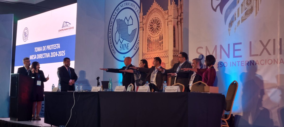 Felicidades a mesa directiva saliente y entrante.  Gran trabajo de la mesa 2023 <a href="/rfaradji/">Raquel Faradji</a>, <a href="/dremarquezr/">Ed Márquez</a> <a href="/endocrinogarnic/">Juan Carlos Garnica</a>
<a href="/SMNE_Oficial/">Sociedad Mexicana de Nutrición y Endocrinología</a>