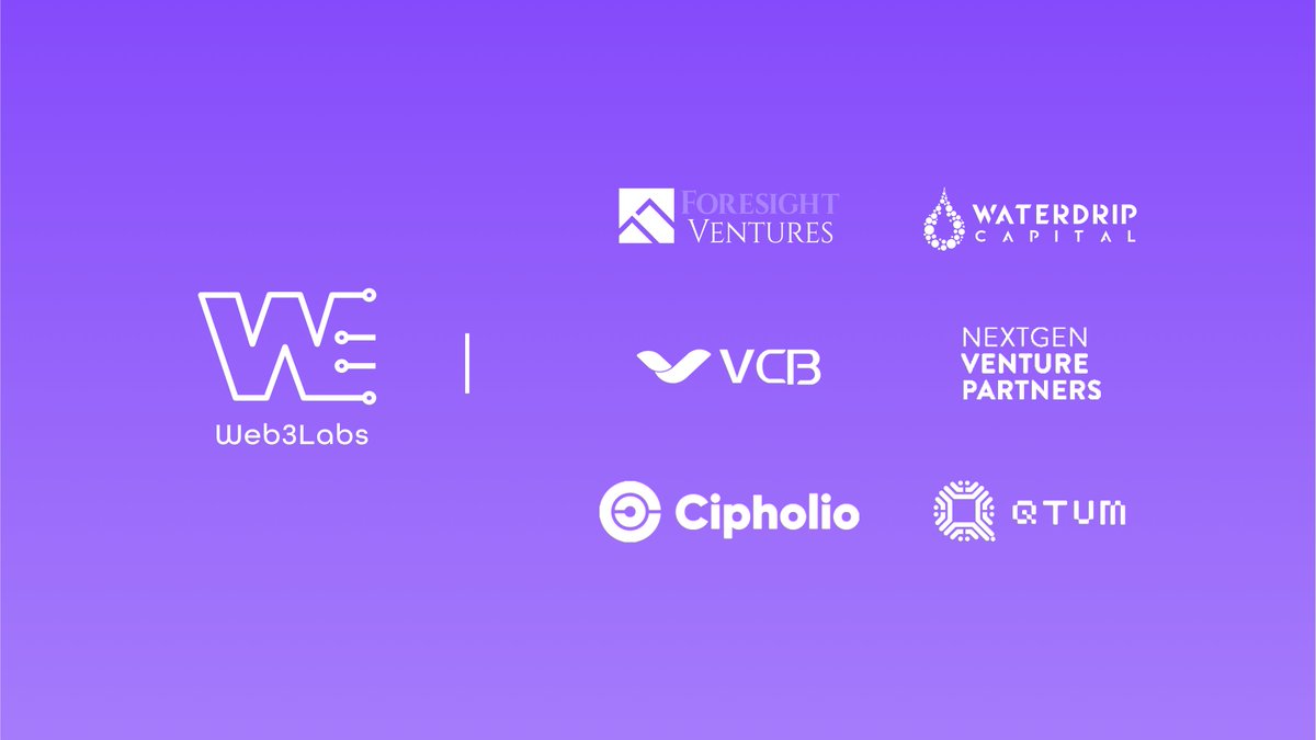 🚀📣<a href="/Web3LabsClub/">Web3Labs.club🇭🇰🌍</a> proudly announces a strategic investment of over 💸$2M!💸Participating investors include: <a href="/ForesightVen/">Foresight Ventures ​</a>, VCB Technology, <a href="/waterdripfund/">Waterdrip Capital</a>, <a href="/Cipholio/">Cipholio Ventures</a>, <a href="/NexGenVen/">NexGenVenture</a>, <a href="/QtumFoundation/">Qtum</a>. Together, we're shaping the future of #Web3 #investment #VC 💪