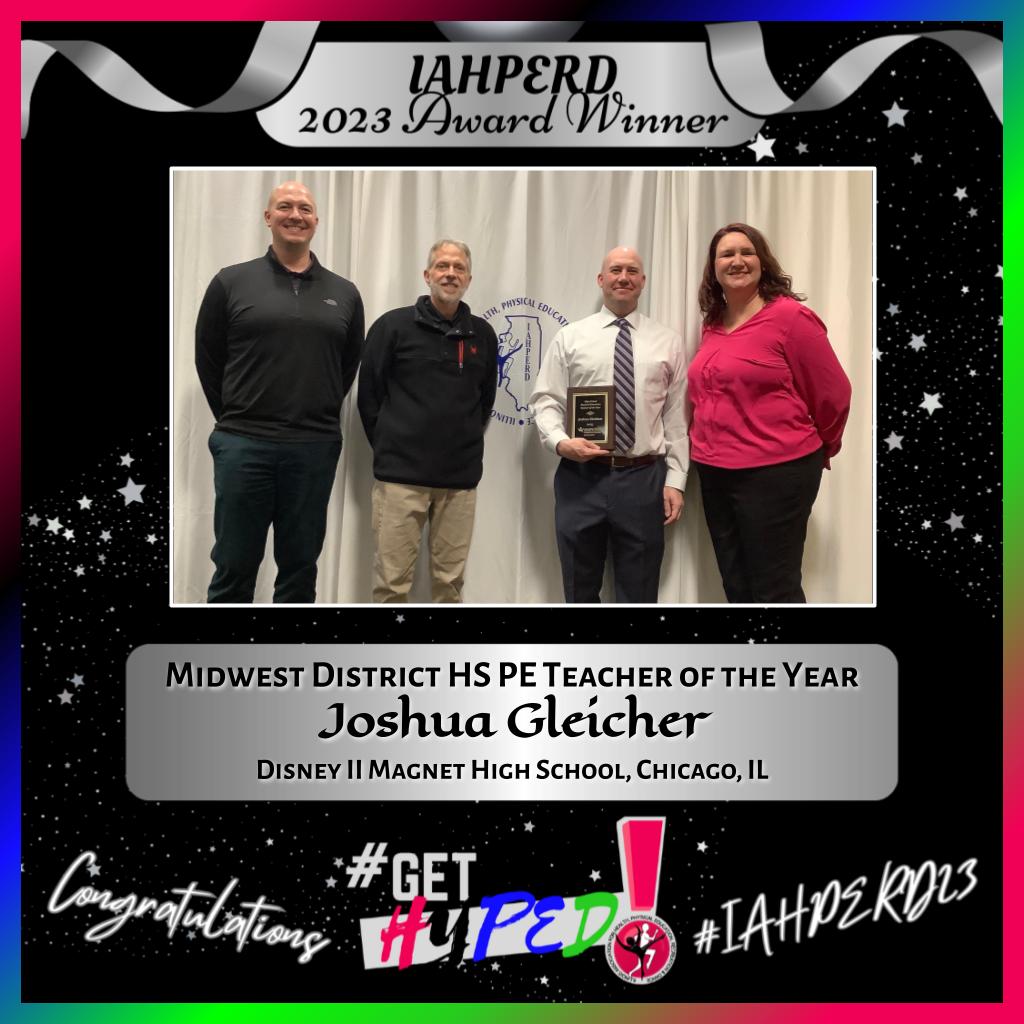 Congratulations, <a href="/JoshGleicher/">Josh Gleicher</a>!
#IAHPERD23 #PhysEd #HealthEd @DisneyIIMagnet