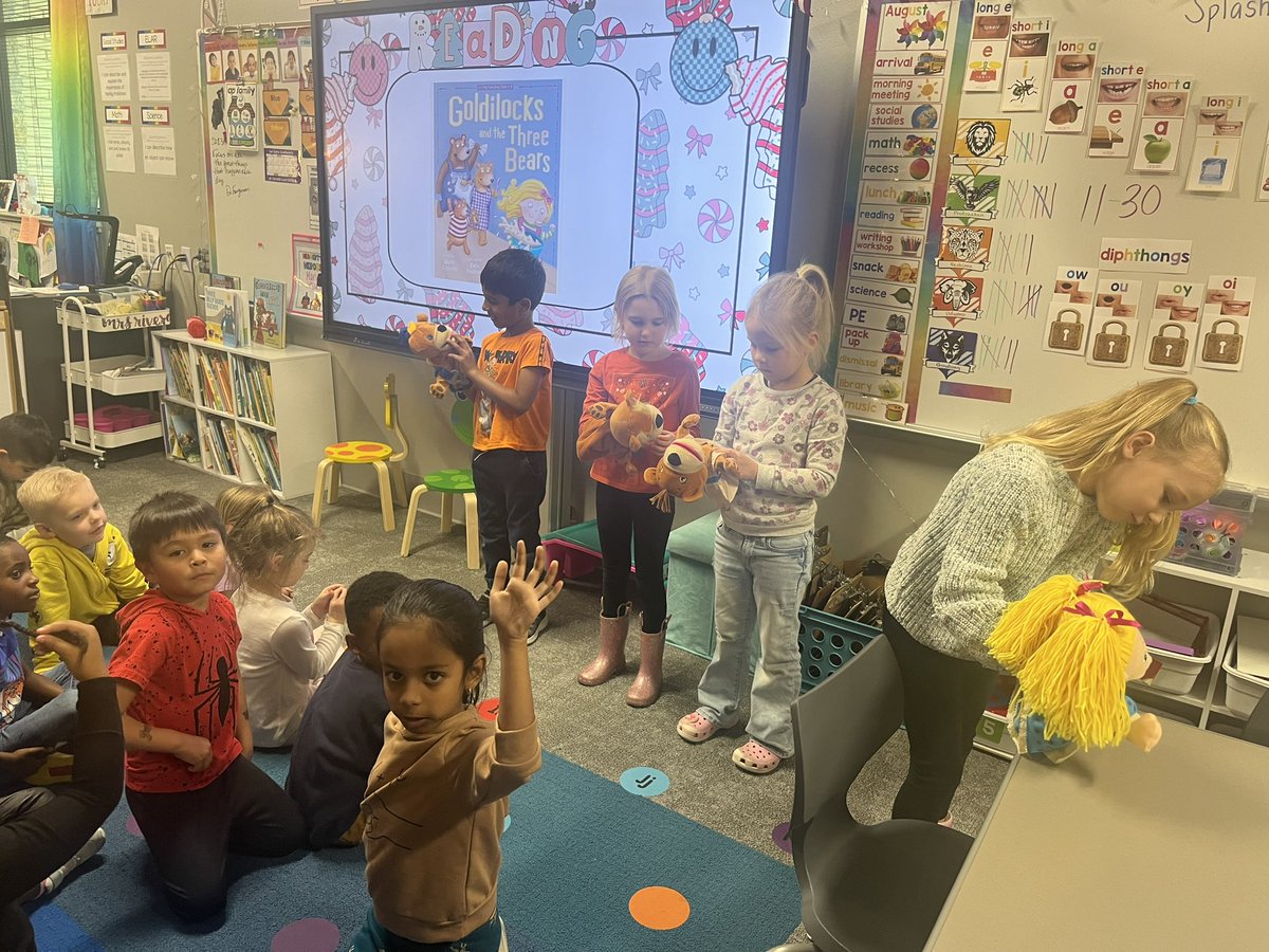 These Rockstars love retelling a story with puppets. If only I could share the giggles and joy with you. ❤️ #ChristieNation #ProsperProudPioneers