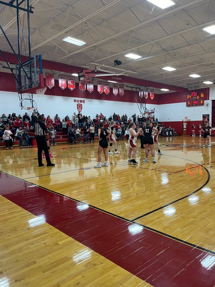Nice win tonight Lady Tigers and a special congratulations to Laci Collens- 1,000 career points!