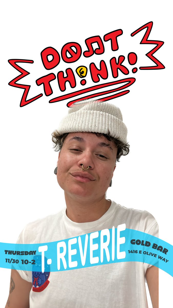 Me &amp; T- Reverie spinning tunes at @goldbarsea tn from 10-2 for Don’t Think!

If you’re lookin for good company and a great night of dancing, you know where to find us 😇🪩🍹