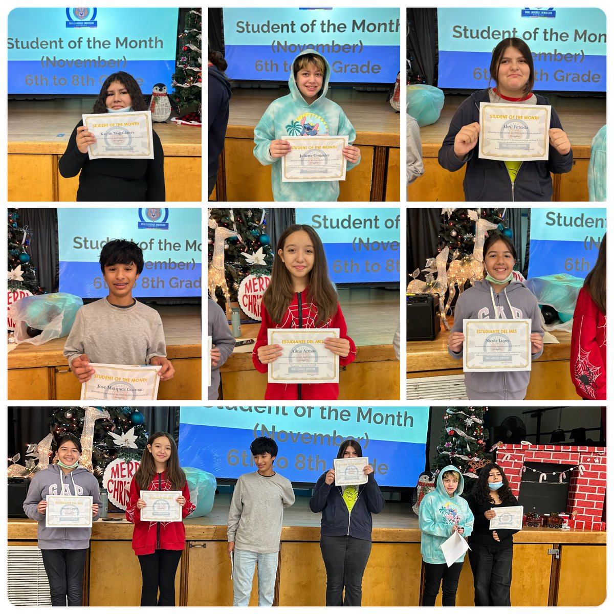 '🌟 Huge congrats to our outstanding middle schoolers recognized as November Students of the Month for embracing safety first! 🚀 Your commitment to creating a secure environment sets a stellar example. Keep shining bright, stars! 🌈👏 #SafetyChampions #StudentsoftheMonth