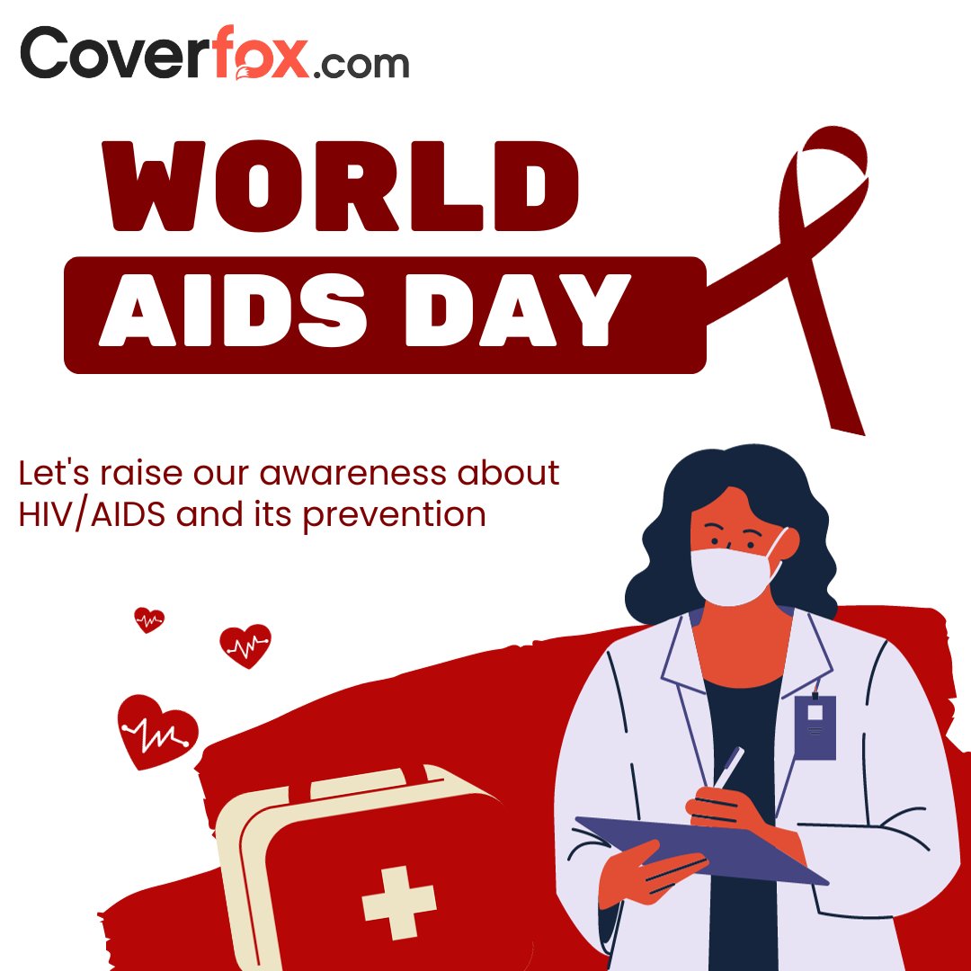 Coverfox's tweet image. 🎗️ This #WorldAIDSDay, unite for HIV awareness. Insurance is crucial. Break stigma, advocate for inclusivity. 💙🌍 #InsuranceForAll #EndStigma

#aids #aidsday #coverfox #coverfoxinsurance #healthinsurance #terminsurance