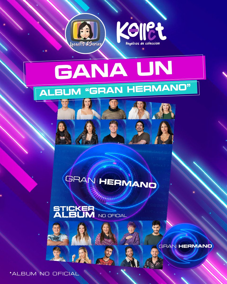 LucasTV97's tweet photo. ‼ CONCURSO ‼ ¿Quieres ganar un hermoso ÁLBUM NO OFICIAL de "Gran Hermano"? 👁💜 Participa en mi cuenta de Instagram @lucastvseries hasta este domingo 🤩🔥

#GranHermanoCHV #GranHermanoChile #TheLulosShow #LaResistenciaLulo #GranConstanza #GranHermano #Constanza3331 https://t.co/nuOXgIcnN0