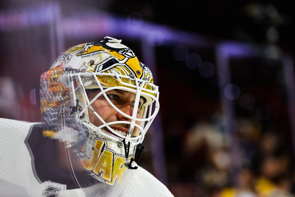 penguins's tweet image. TRISTAN JARRY! GOALIE GOAL!

It's 4-2, Penguins!