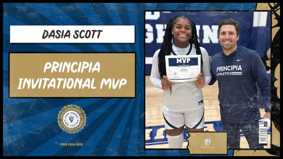 PrinWBB's tweet image. Tourney MVP!!! @dasiascott9 brought it!!  #fgh #D #moreworktodo @PrincipiaSchool