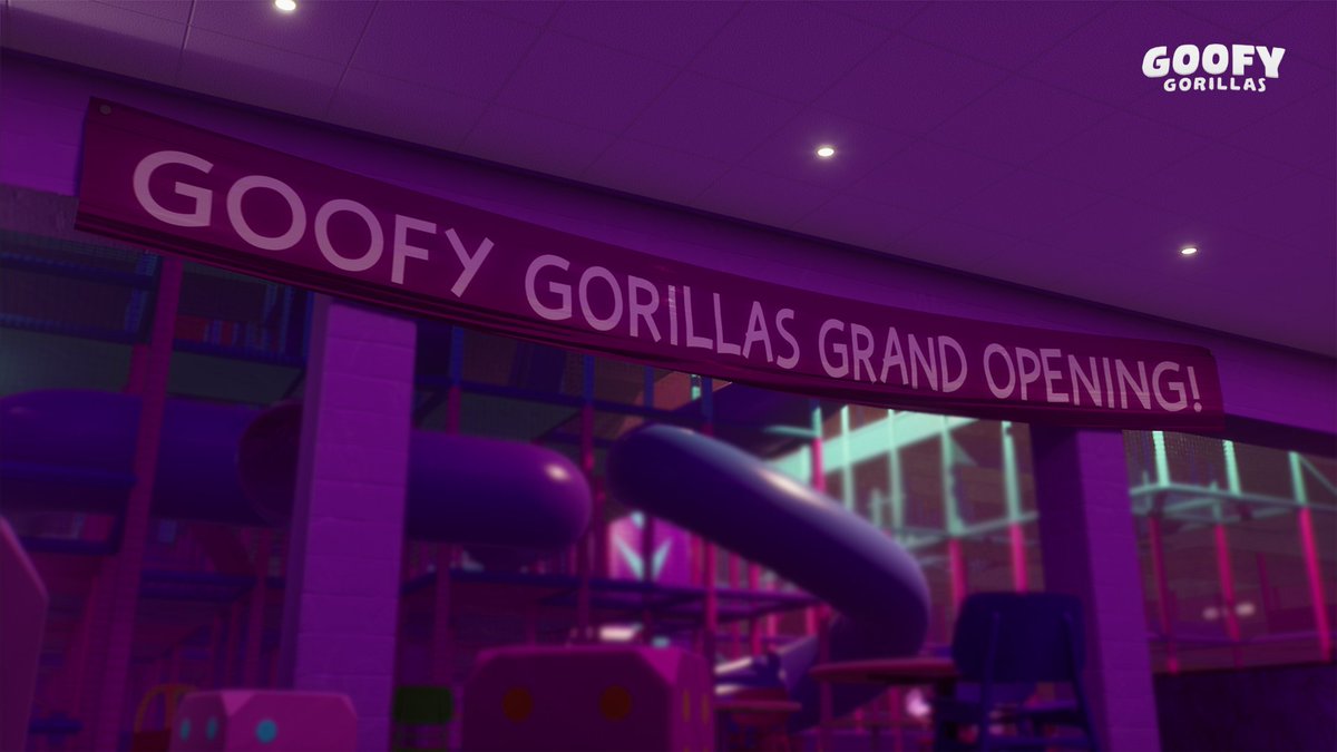 Today is the day! Goofy Gorillas will be releasing on Steam at 5pm GMT 🥳 The grand opening banner is all set!

If you haven't already, consider wishlisting Goofy Gorillas here! ⬇️
store.steampowered.com/app/2627570/Go…

#indiegame #indiegamedev #indiedev #gamedev #steam #multiplayer #PVP