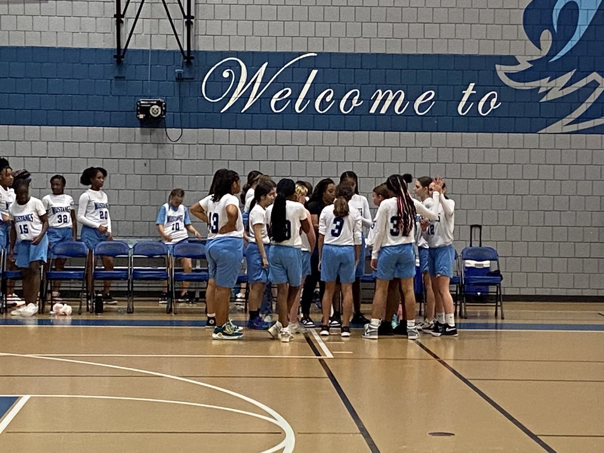 MsYoung2019's tweet photo. Sooooooo proud of the @HildebrandtKISD 7th grade girls basketball team for their win over the @KleinIntKISD Falcons tonight! It was the first game of the season and very intense, but they didn’t back down. Go Mustangs!! 💙 https://t.co/ZLWZqJCkN8