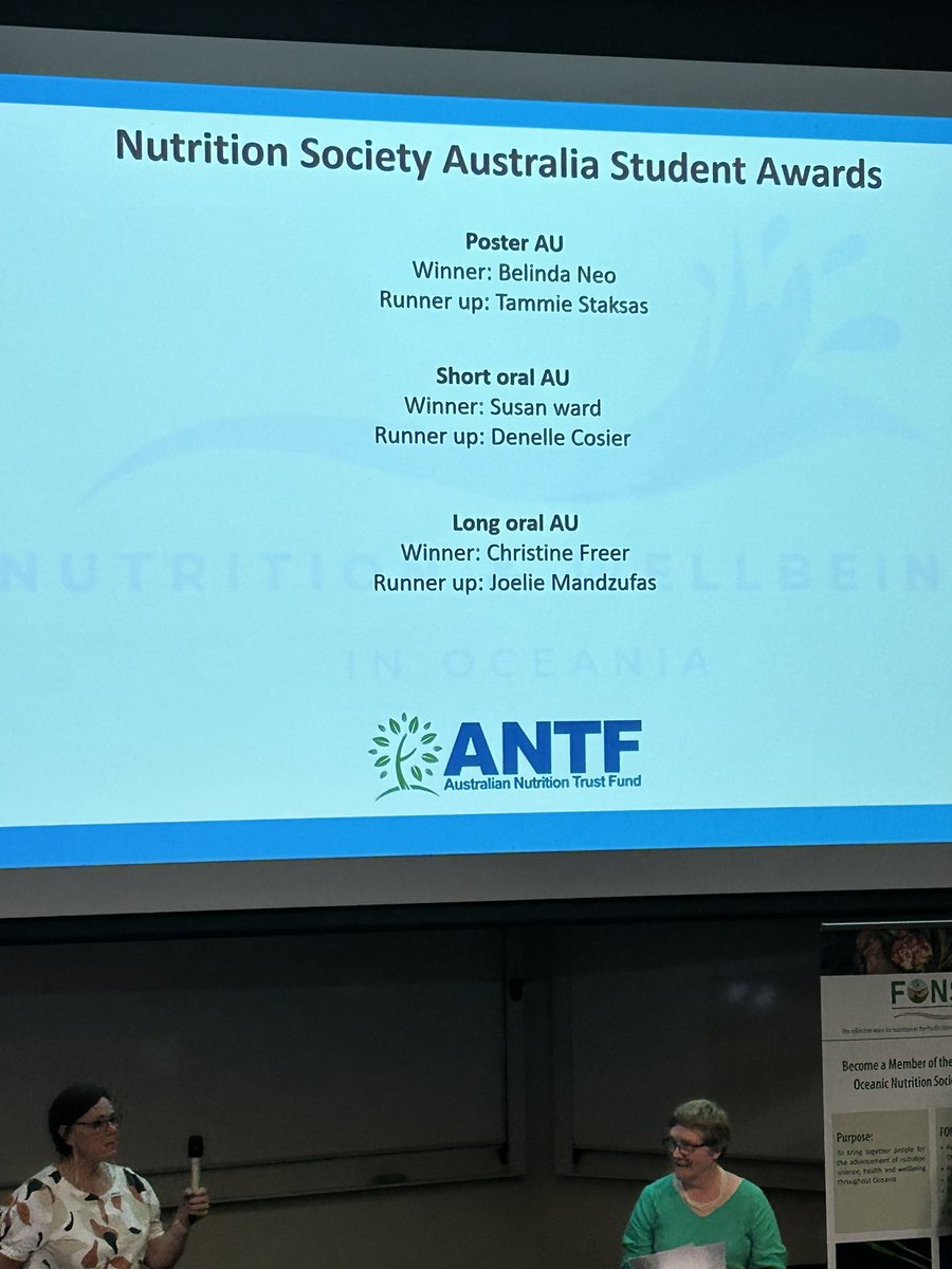 karencharlton (@karencharlton12) on Twitter photo Congratulations <a href="/DenelleCosier/">Denelle Cosier</a> all our UOW students did us proud presenting at thejoint Australia and NZ Nutrition Society annual scientific meeting in Auckland. <a href="/elnazlorzadeh/">Elnaz Lorzadeh</a> <a href="/CassNikodijevic/">Cassandra Nikodijevic</a> and of course our brilliant post doc Vinicius do Rosario #NSANZCONF2023
<a href="/UOWNutrDiet/">UOW Nutr & Dietetics</a> Congratulations <a href="/DenelleCosier/">Denelle Cosier</a> all our UOW students did us proud presenting at thejoint Australia and NZ Nutrition Society annual scientific meeting in Auckland. <a href="/elnazlorzadeh/">Elnaz Lorzadeh</a> <a href="/CassNikodijevic/">Cassandra Nikodijevic</a> and of course our brilliant post doc Vinicius do Rosario #NSANZCONF2023
<a href="/UOWNutrDiet/">UOW Nutr & Dietetics</a>