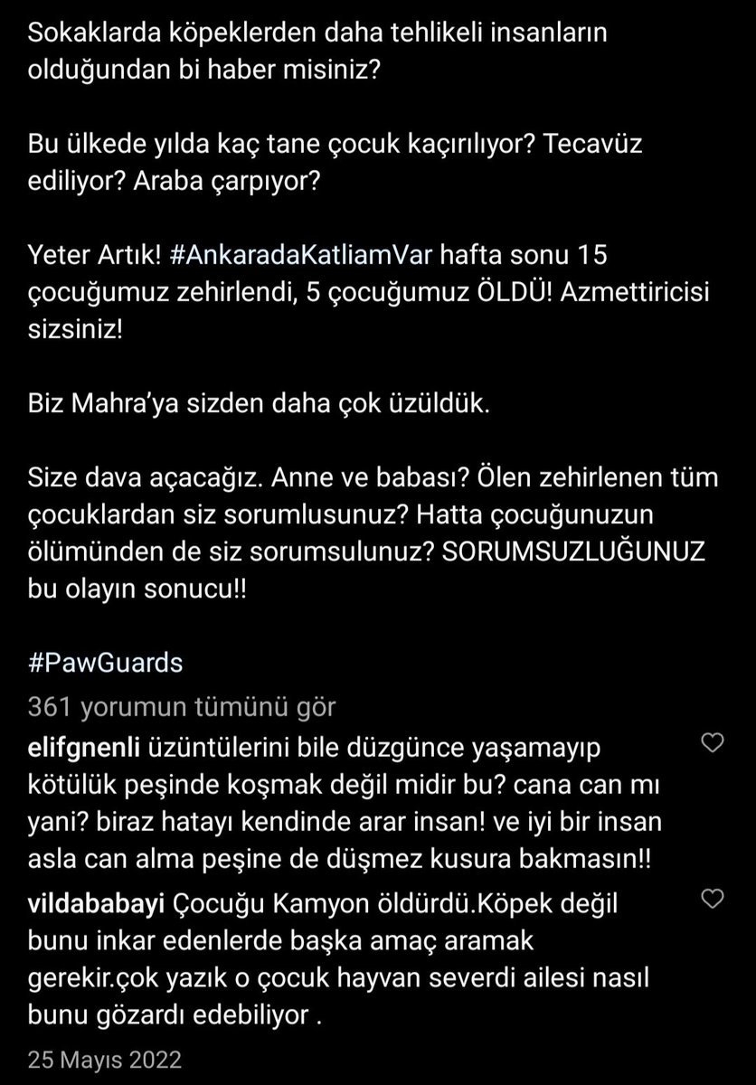25 Mayıs 2022

Mahra vefat edeli 2 ay olmuştu. Fox TV spikerlerinden Gülbin Tosun, acılı anne Derya Pınar'a tweeterda 'arsız sefil' diyerek hakaret etmişti.

Peki PawGuards o günlerde buna ne yorum yapmış?
⬇️
'Gülbin Tosun az bile demiş'

Ve devamında iftiralar...

#KöpekLobisi