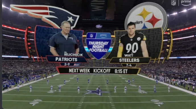 estevao_maximo's tweet photo. #NFLnaESPN a situação está tão feia em New England que colocaram o Belichick na promo do próximo TNF https://t.co/ch39b4uq2S