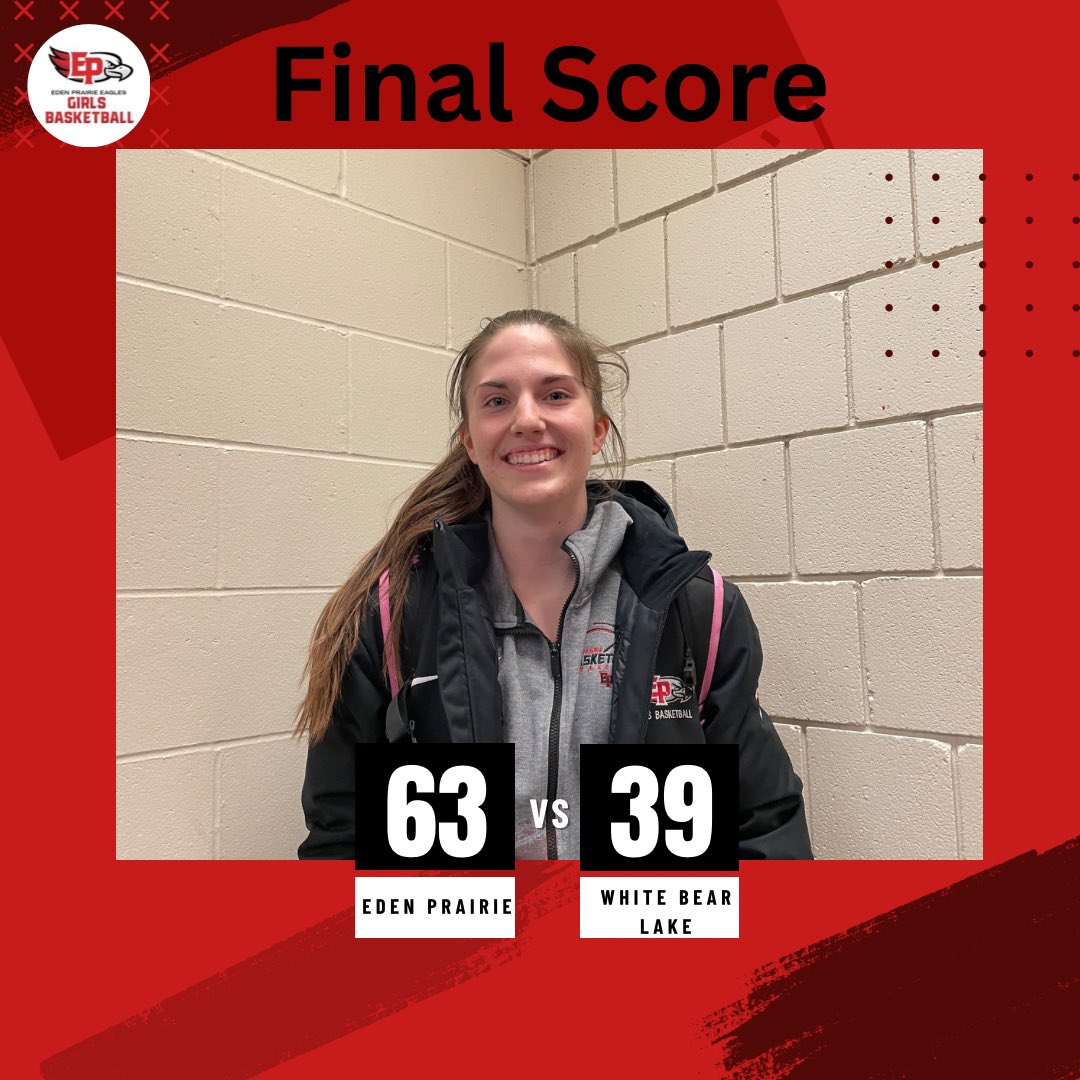 EPGirlsHoops's tweet photo. Great win tonight vs White Bear Lake. Our player of the game is Rae with 20 points and 8 rebounds https://t.co/EN5ja5XfbK