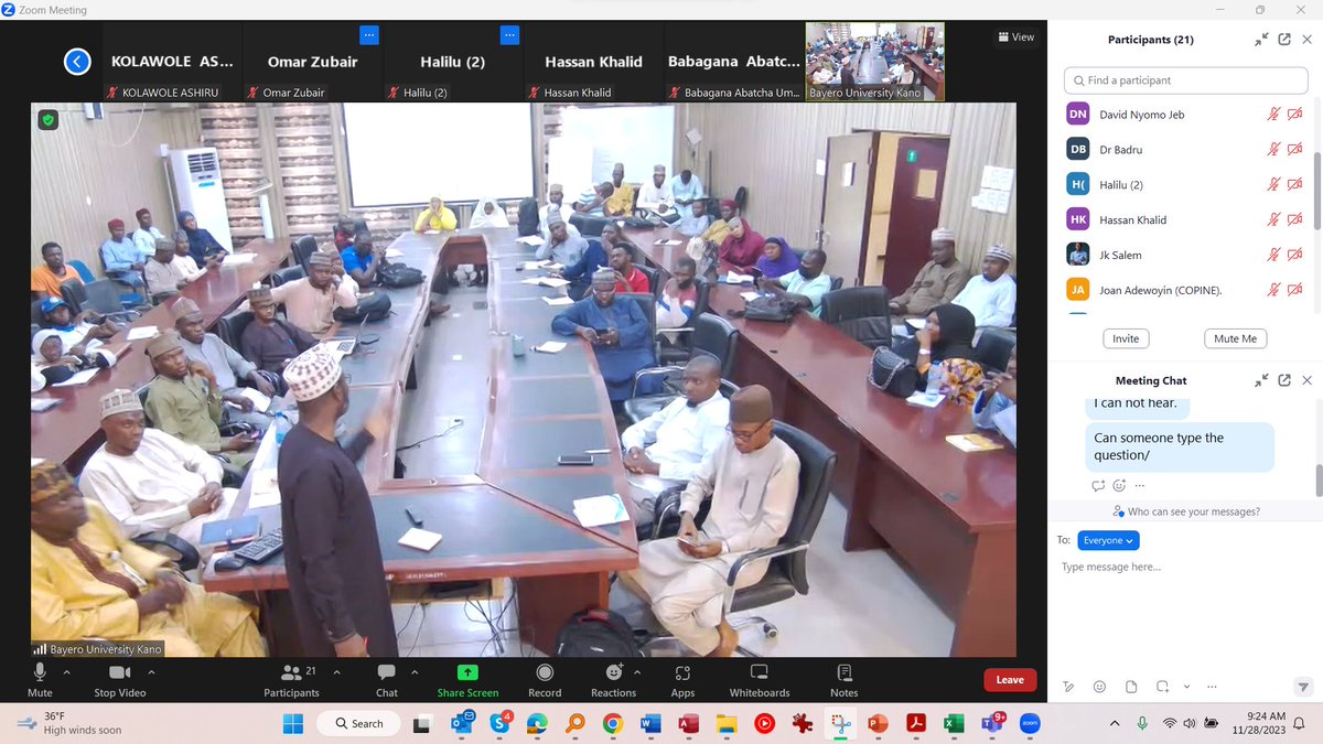 ImageCatInc's tweet photo. The meeting featuring Charles Huyck from @ImageCatInc at the BAYERO UNIVERSITY, KANO Centre for Dryland Agriculture was a great success! Quantifying Intuition: How to Extract Usable Data from Earth Observation for Natural Disaster Risk Modeling https://t.co/FR5NXVOurA
