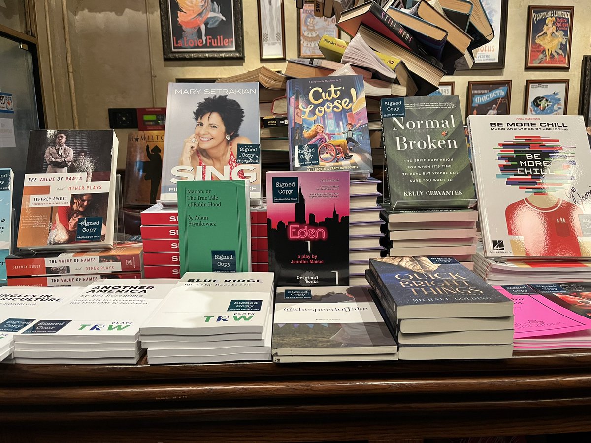 A big shoutout to @Csvich for being part of providing me my bucket list moment signing @thespeedofJake at the @dramabookshop last week (Out of Orbit was sold out)! #nopassportpress #newplays