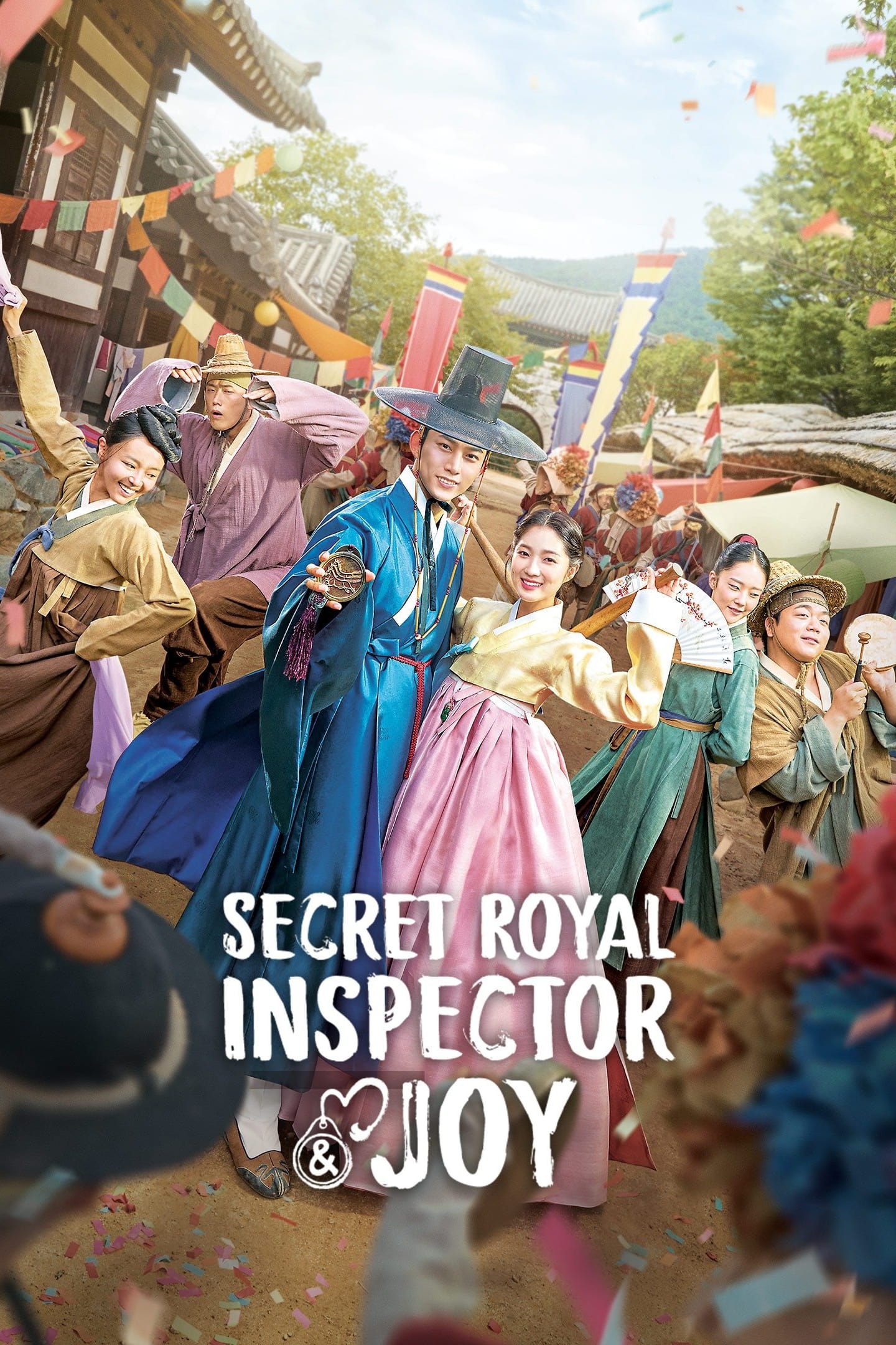Poster da série coreana "Secret Royal Inspector & Joy". 