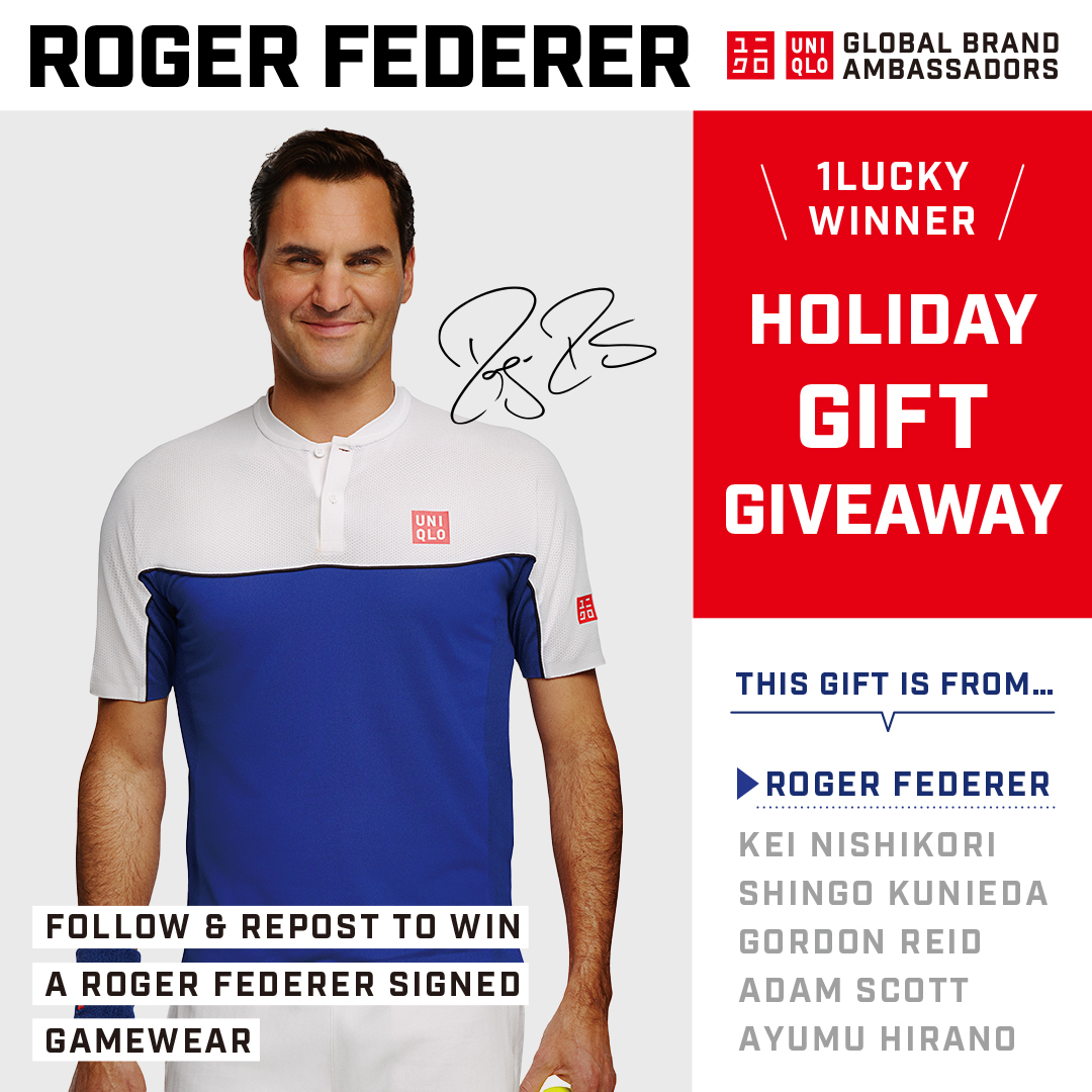 📢HOLIDAYGIVEAWAY!!
This is a special holiday giveaway to win Gamewear signed by Roger Federer.
Follow ＆ repost the giveaway post !
[Application period]12:00 December1, 2023 (Fri) ～16:59 December5, 2023 (Tue) JST

All of our Global Ambassadors are in on the fun✨…