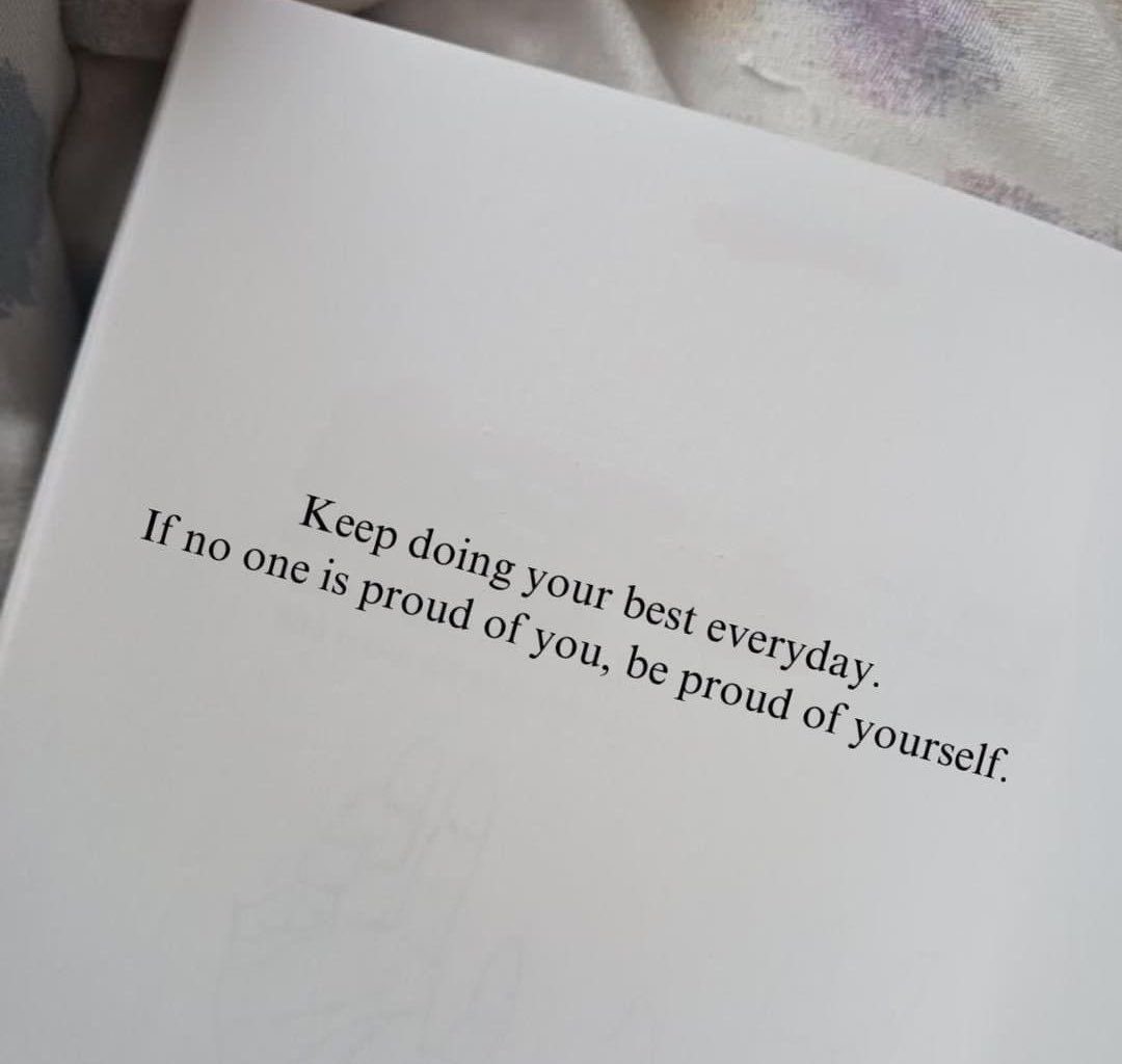 keep doing your best