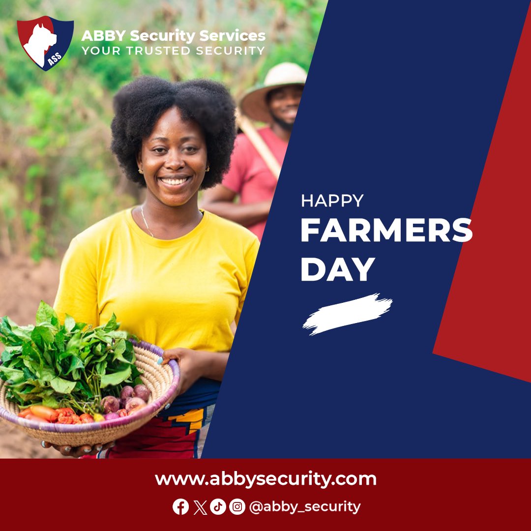 abby_security's tweet photo. Happy Farmers Day! #farmersday #abbysecurity #security #securityinghana https://t.co/xNVBYgfn9z