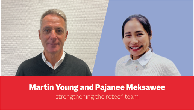 We welcome the two #employees who joined the #XSYS #rotec® family in November.

Martin Young, as #Technical Account Manager for rotec® #sleeves &amp; #adapters - #EMEA (excluding DACH, UK, and Ireland) and Padjanee Meksawee, our new Technical Field Service Manager - #APAC.

Welcome!