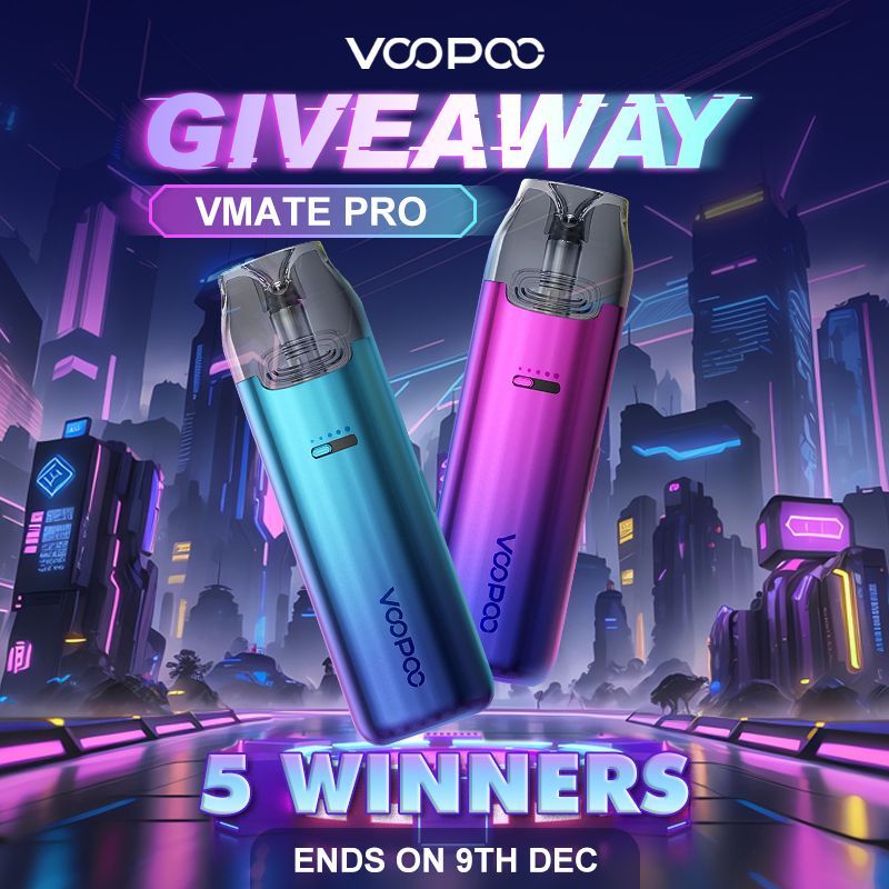 🌈🌈 🔝Healthcabin - VOOPOO VMATE PRO Giveaway🍻🎊 🎁Prize: VOOPOO VMATE PRO Kit 🍀5 Winners Ends on 9th Dec📆 Join and win~ > Enter:👇 healthcabin.net/blog/voopoo-vm… > #healthcabin #voopoo #vmatepro #vmatepropod #voopoovmatepro #giveaway #vapegiveaway #vapewholesale #vape #vapelife