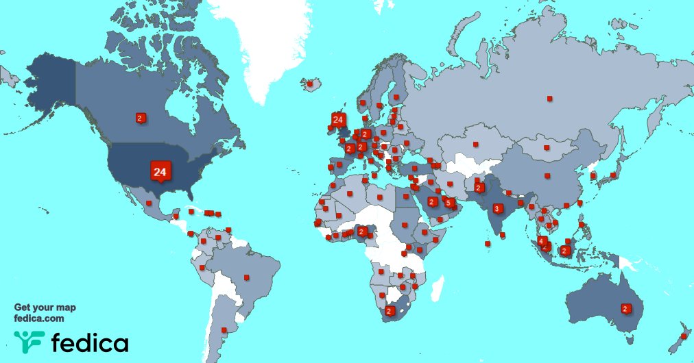 Special thank you to my 2 new followers from Indonesia, and more last week. fedica.com/!HuttonIF