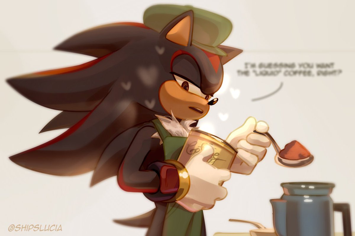 ShipsLucia's tweet image. I noticed I&apos;ve never draw them on this outfits💕👌 #Sonadow #Sonic #Shadow
