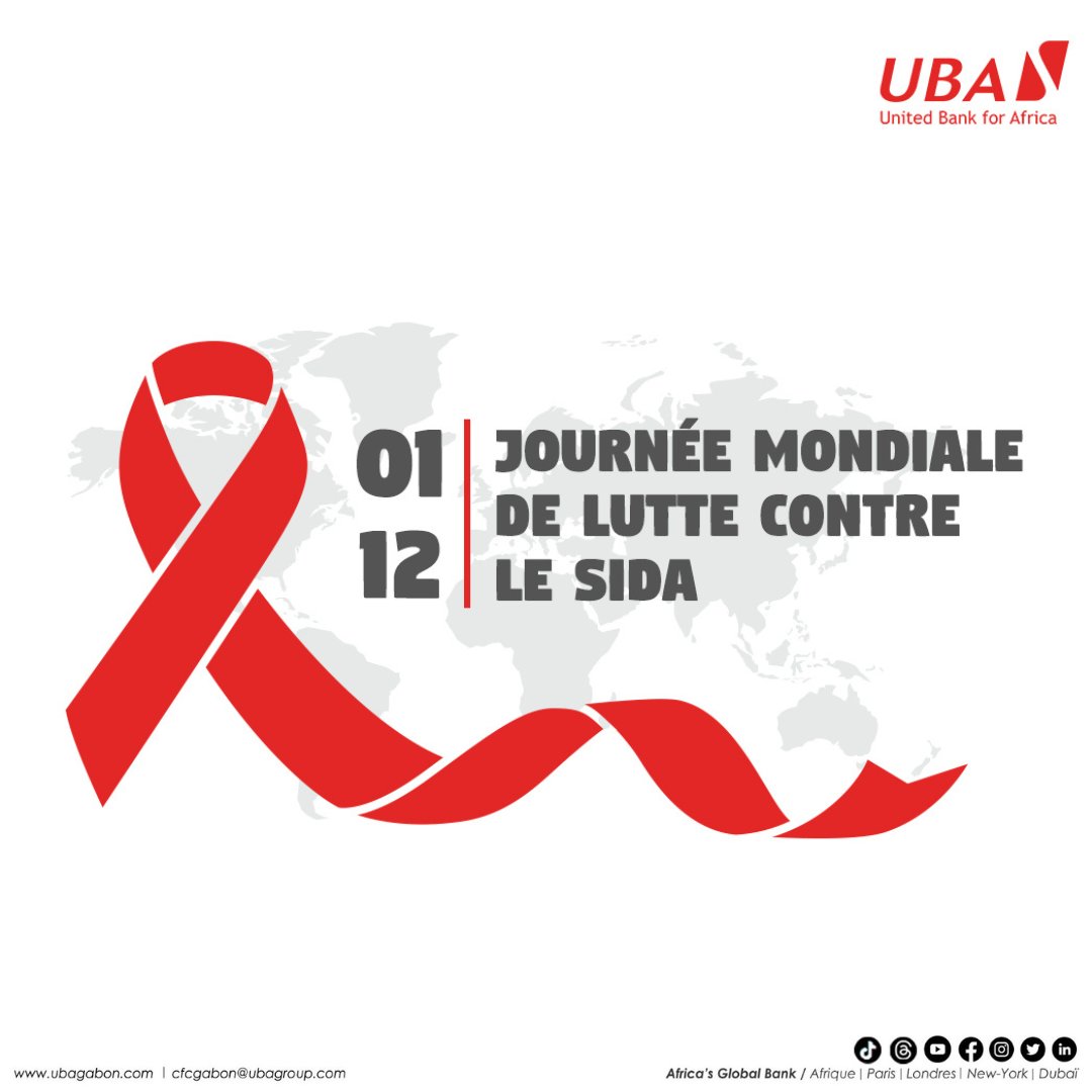 Tous mobilisés pour la lutte contre le #SIDA

#UnitedBankforAfrica #1erDécembre #WorldAIDSDay #Mobilisation