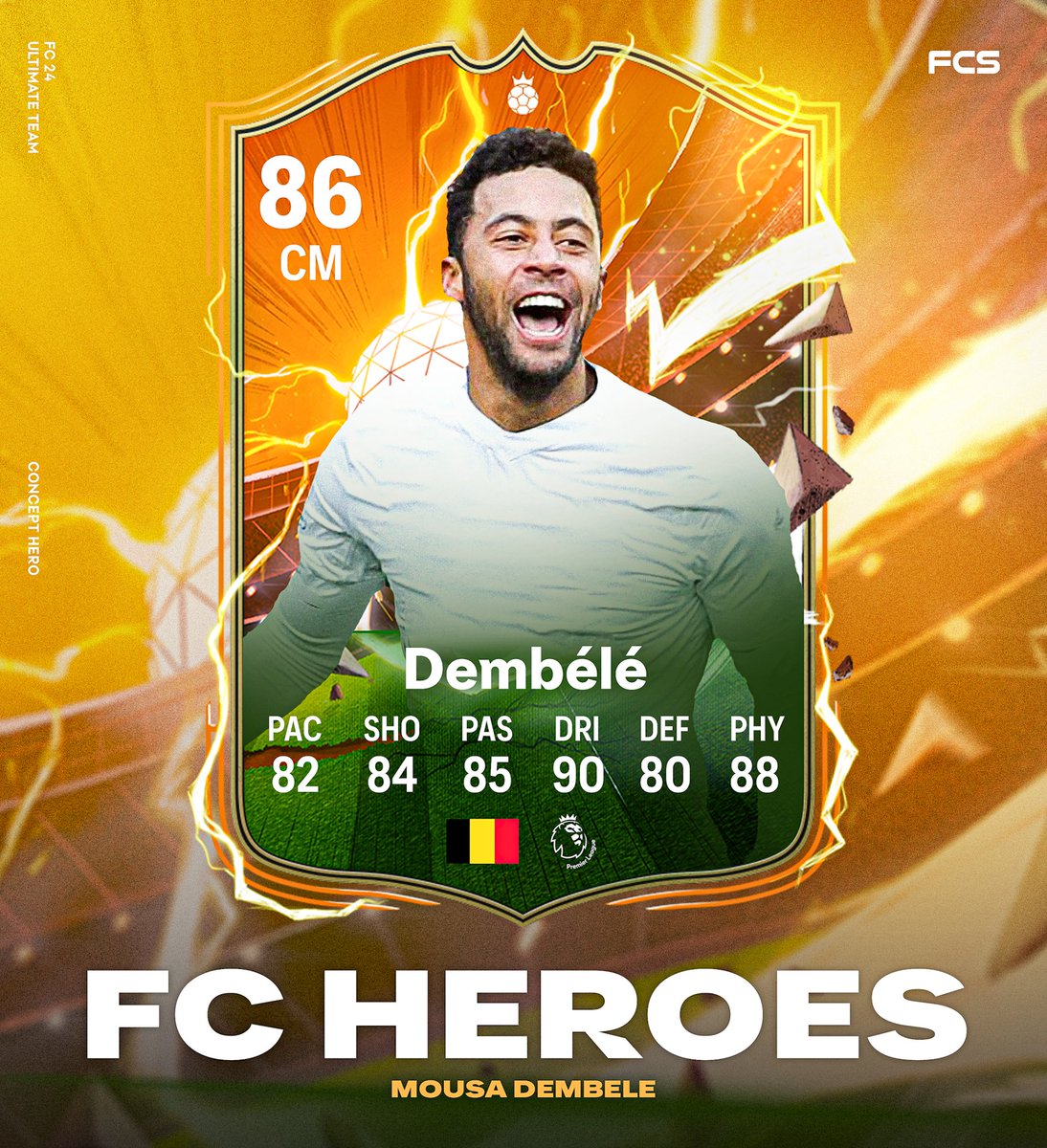 The streets will never forget him 

Moussa Dembele 🇧🇪 

Does he deserve a Hero card? #FC24