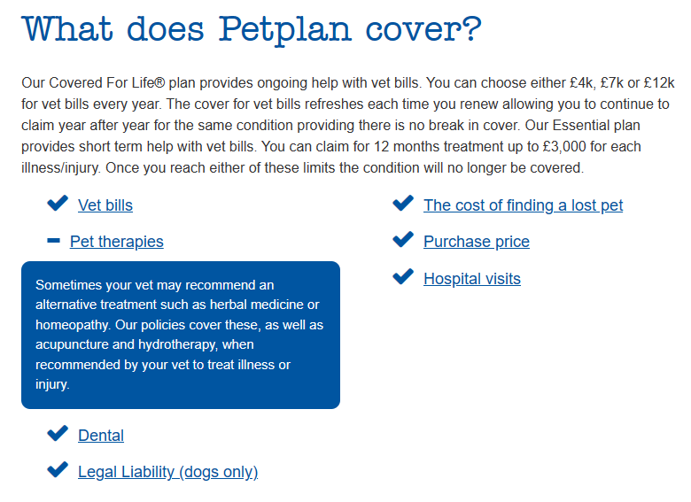 .<a href="/PetplanUK/">Petplan UK</a> Some feedback on the UI Design of your petplan.co.uk/pet-insurance/… 
With your choice of '-' as icon for open sections &amp; pre-opening first bullet: It looks like you're saying 'Vet bills' aren't being covered! Whereas they are. 
Please re-consider your choice of open icon