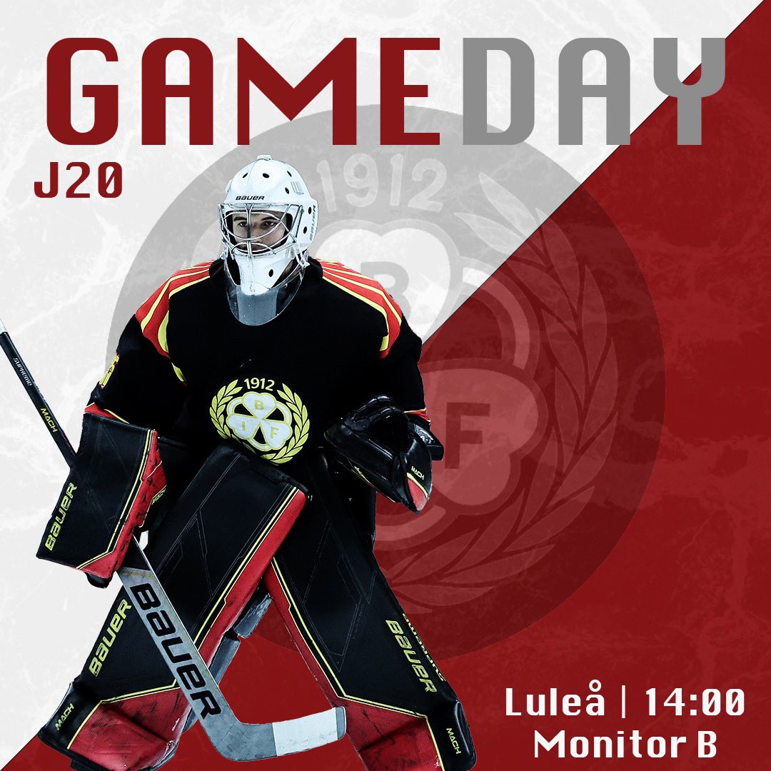Tidig match idag när J20 tar emot Luleå i B-hallen. Nedsläpp redan 14:00 🐯