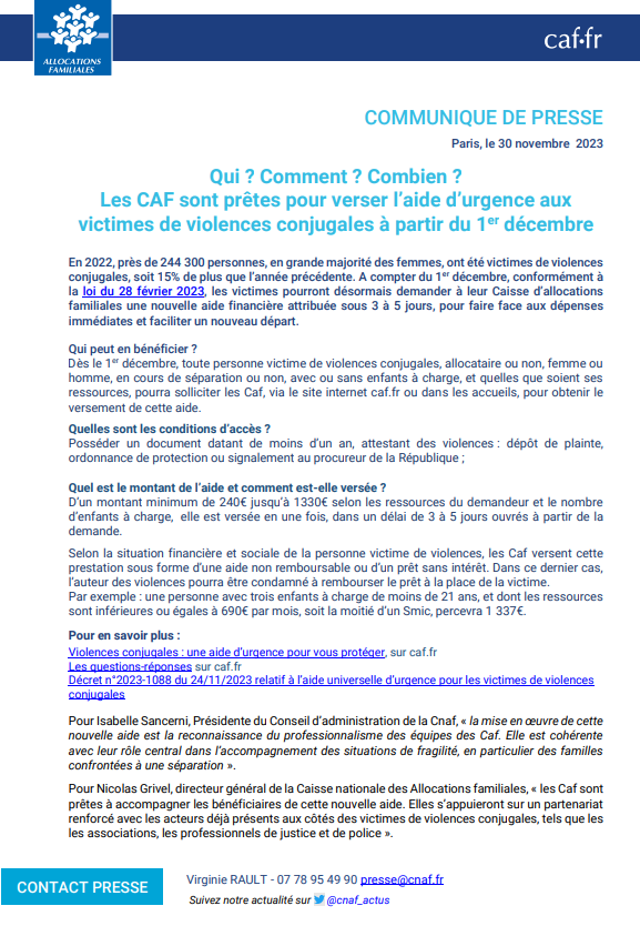 Allocations Familiales tweet media