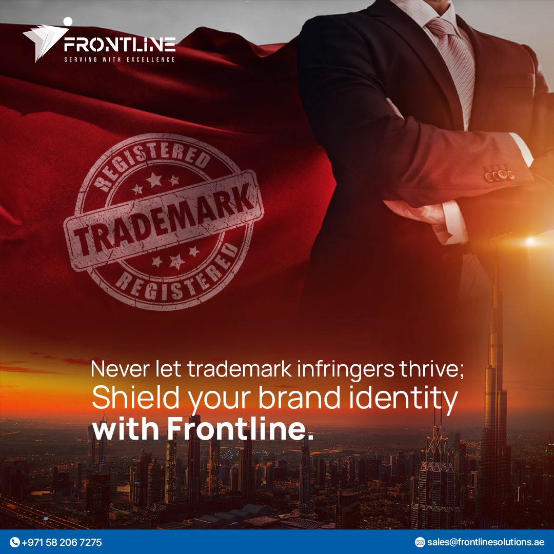 Frontlinebiz's tweet photo. We, at Frontline, are the experts for everything related to trademarks—registration, paperwork, infringement cases, and renewal. Leave your trademark registration to us!
Visit us@  https://t.co/nWDGbZcanA
Call us@ +971 58 206 7275
#trademark #trademarks #trademarklawyer https://t.co/GbE7tB0JU7
