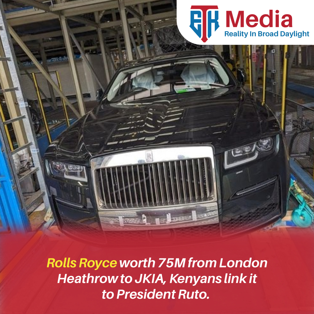 Rolls Royce from London Heathrow to JKIA, Kenyans link it to President Ruto.
#Gikomba #Sautisol #Simps #DarEsSalaamTanzania #Mercy #AbelMutua #RollsRoyce #Tamu #NuruOkanga #Referendum #Azziad #ITUMBI #Top40Under40men #CooperativeUniversity