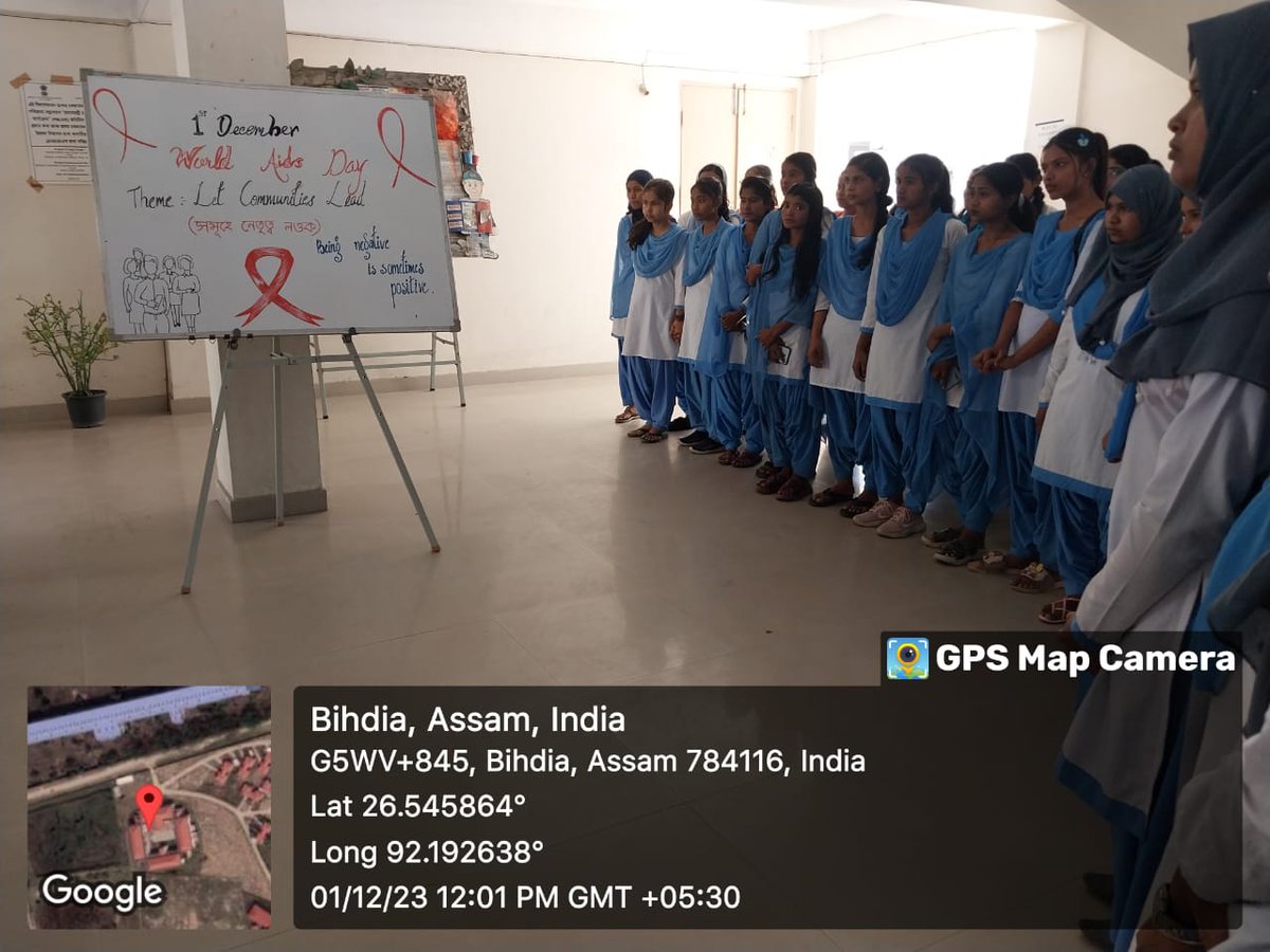 PduamNss's tweet photo. An awareness programme is organized on 01/12/2023 to observe WORLD AIDS DAY by NSS Unit and Eco-Club of PDUAM Dalgaon. @YASMinistry @DrRanjanKrKaka1 https://t.co/tzsjWFfqLi