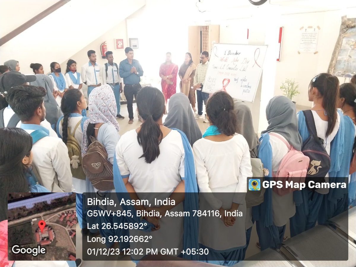 PduamNss's tweet photo. An awareness programme is organized on 01/12/2023 to observe WORLD AIDS DAY by NSS Unit and Eco-Club of PDUAM Dalgaon. @YASMinistry @DrRanjanKrKaka1 https://t.co/tzsjWFfqLi