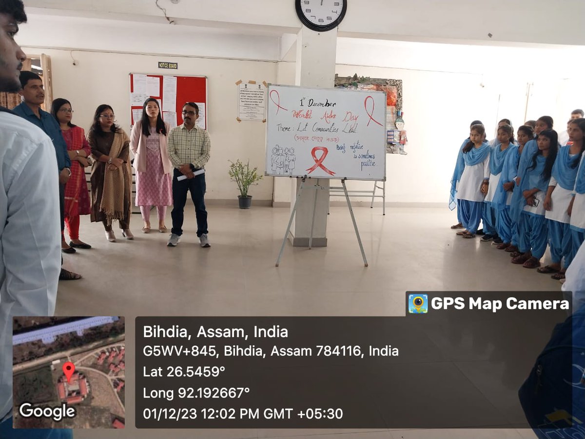 PduamNss's tweet photo. An awareness programme is organized on 01/12/2023 to observe WORLD AIDS DAY by NSS Unit and Eco-Club of PDUAM Dalgaon. @YASMinistry @DrRanjanKrKaka1 https://t.co/tzsjWFfqLi