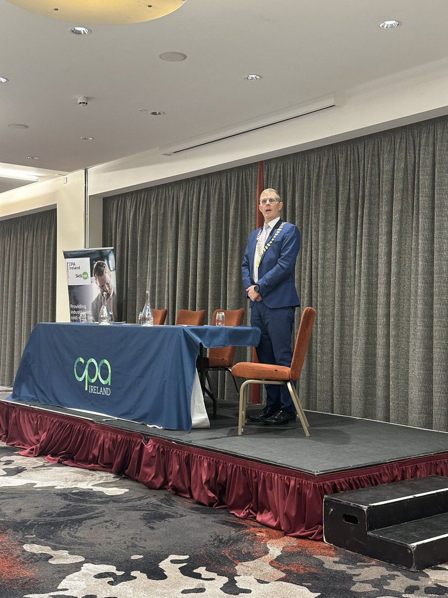 CACMAccountants's tweet photo. @CPANews Business Breakfast in Cork MC @jonathanhealy and welcome from CPA President Mark Gargan #cpa https://t.co/BJbCGPXxE4