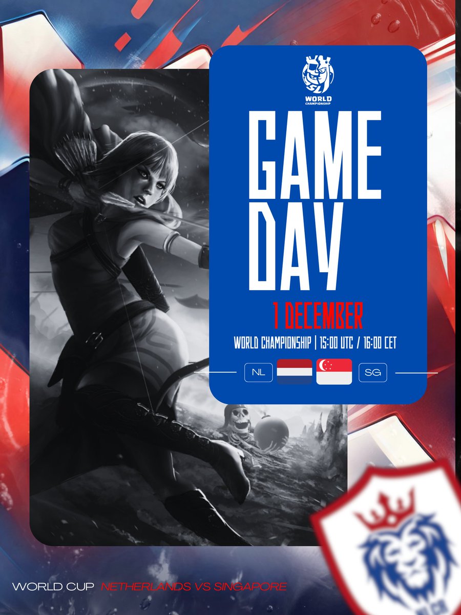 #ClashRoyale | @CR_Supremacy 

Our players are ready for a new battle 👊

🏆 World Cup
🆚 @TeamSG_CR 🇸🇬
⏰ 15:00 UTC | 16:00 CET 

#Netherlands 🇳🇱